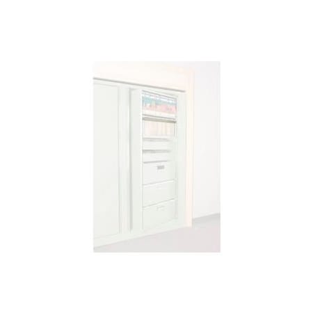 Datum Filing Systems Rotary File Cabinet Components, Letter Front Hanging Folder Rail, Bone White XHF-LT2-T15